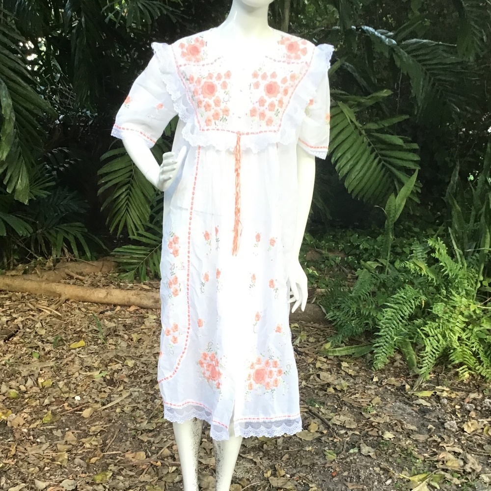 Vintage House Cotton House Robe - image 7
